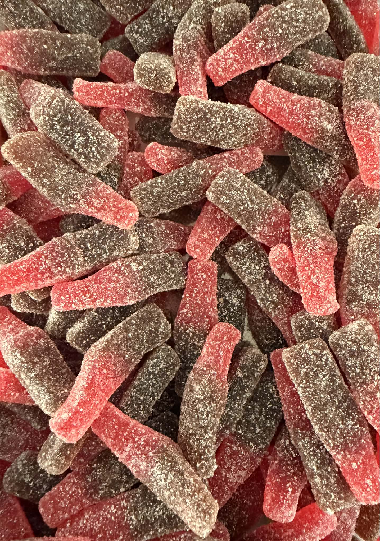 Bouteilles cherry cola sucrés