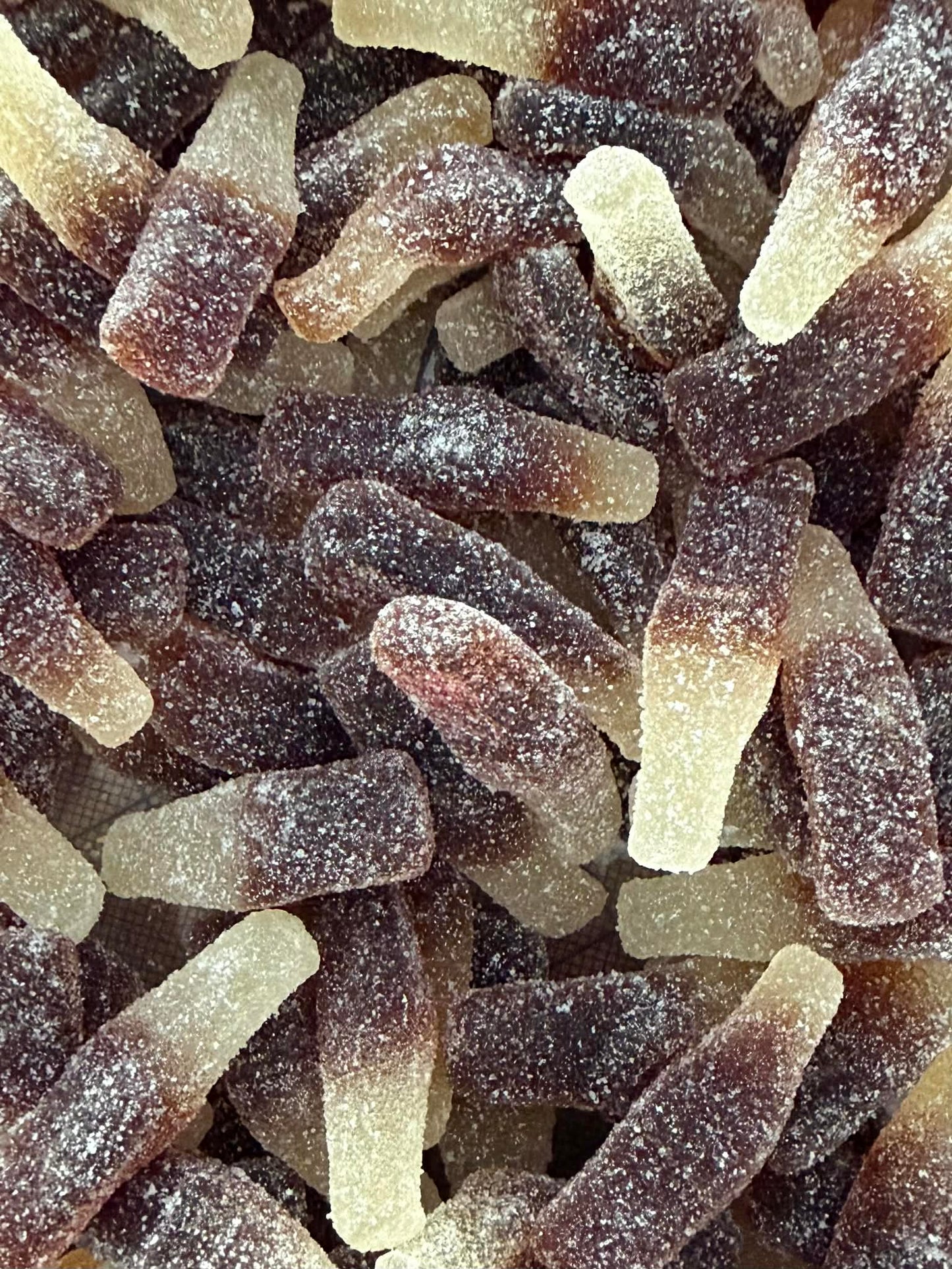 Bouteille cola sucrées blanche et marron