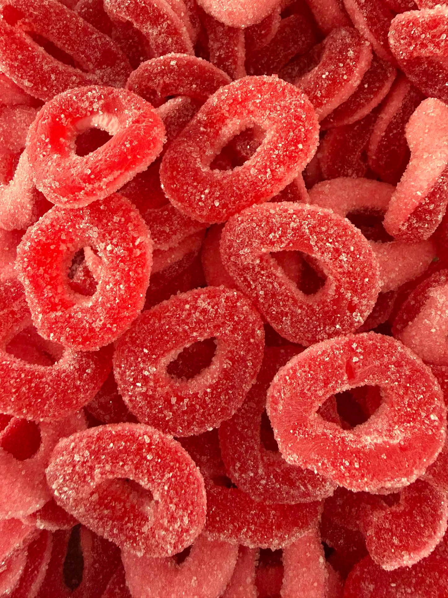 Anneaux sucrés fraise