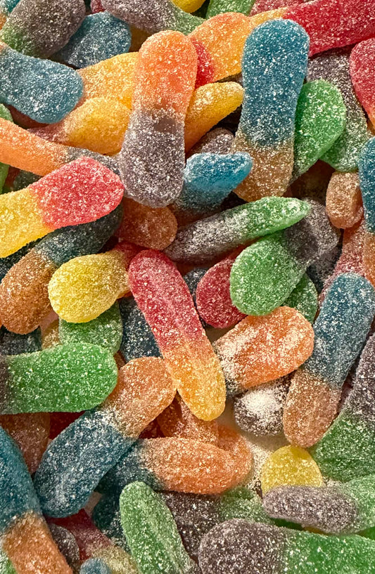 Langues multicolores sucrés